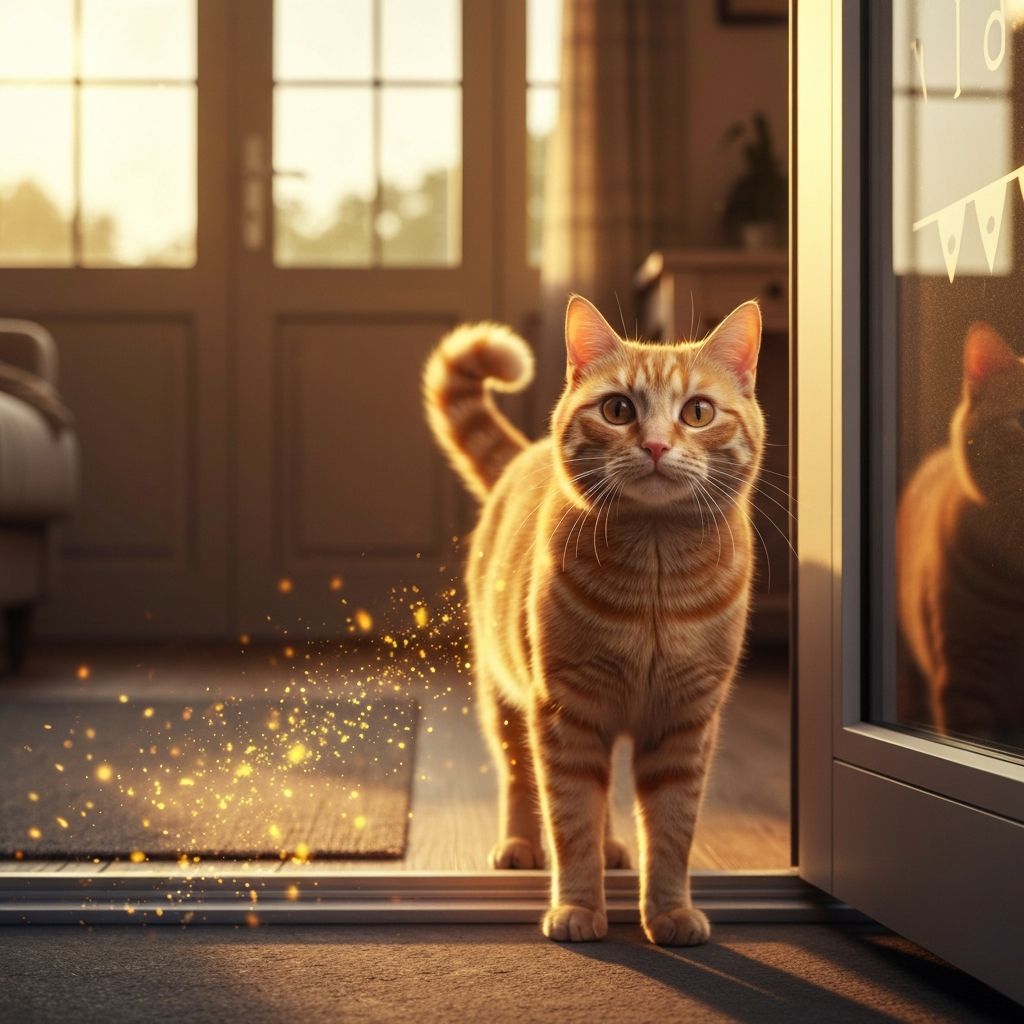 dementia cat at the door again